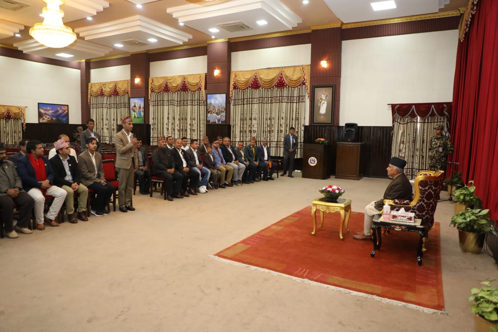 Meeting and Discussion with the Honorable President of Nepal, Mr. Ramchandra Paudel